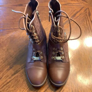 Bebe laced up strap boots